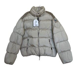 Parajumpers Jacket Womens Size‎ Large L Missie Beige Down Puffer Hooded